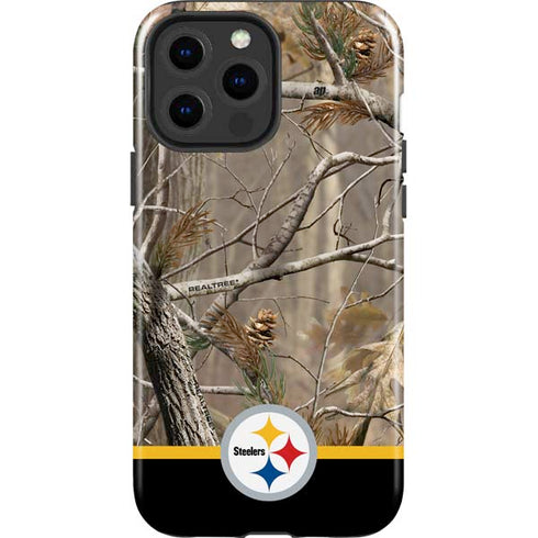 NFL Realtree Camo Pittsburgh Steelers iPhone 15 Pro Max Impact Case